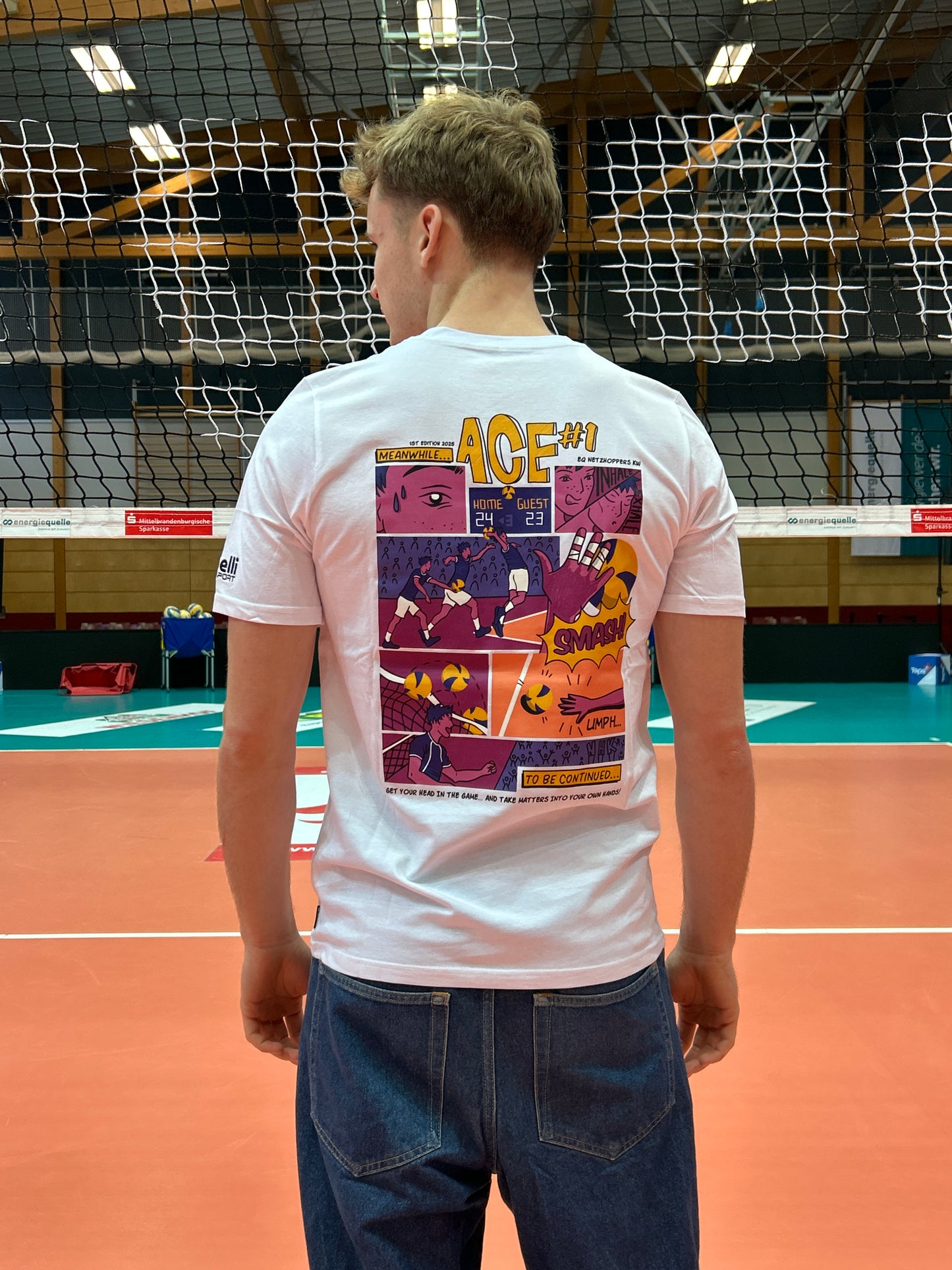 T-Shirt Weiß mit Rückenprint