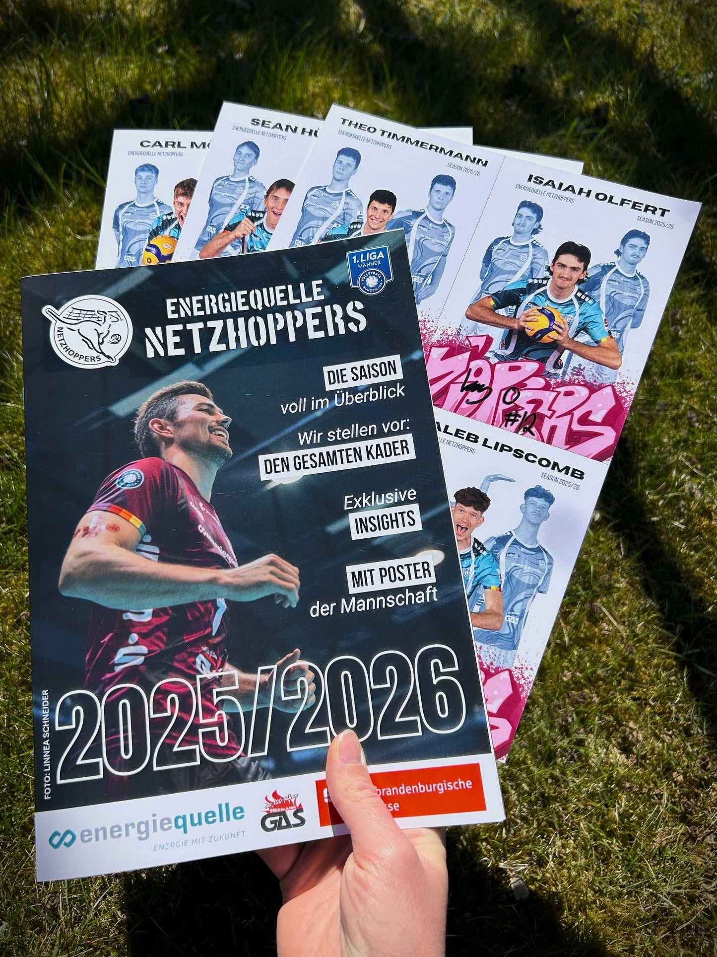 Autogrammkarten-Set, unterschrieben