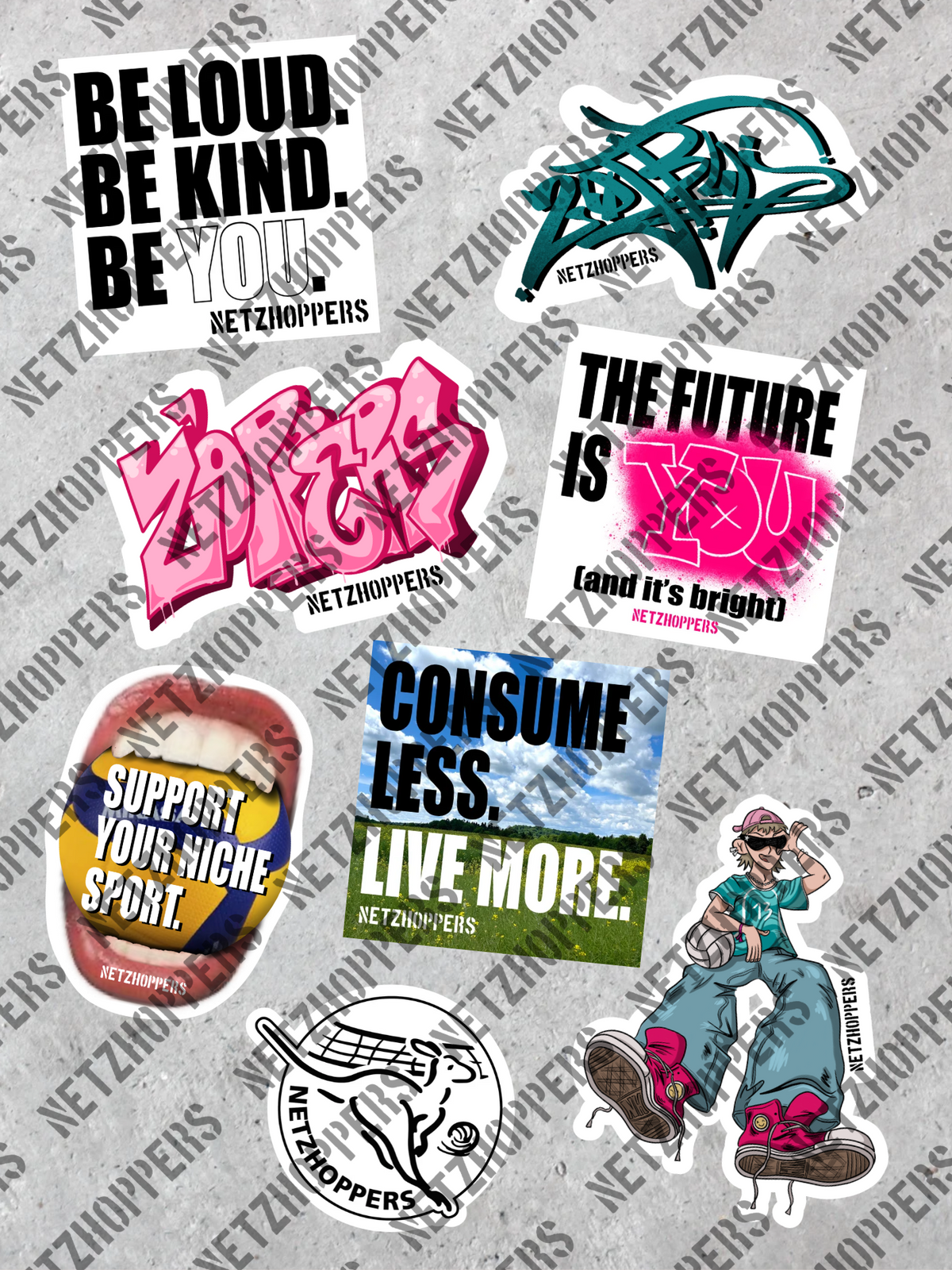 8er Sticker-Pack